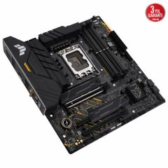 ASUS TUF GAMING B660M-PLUS WIFI INTEL B660 LGA1700 DDR5 6000 DP HDMI ÇİFT M2 USB3.2 AX WİFİ + BT AURA RGB 2.5GBİT LAN MATX 128GB’A KADAR RAM DESTEĞİ ASUS 5X TUF PROTECTION III