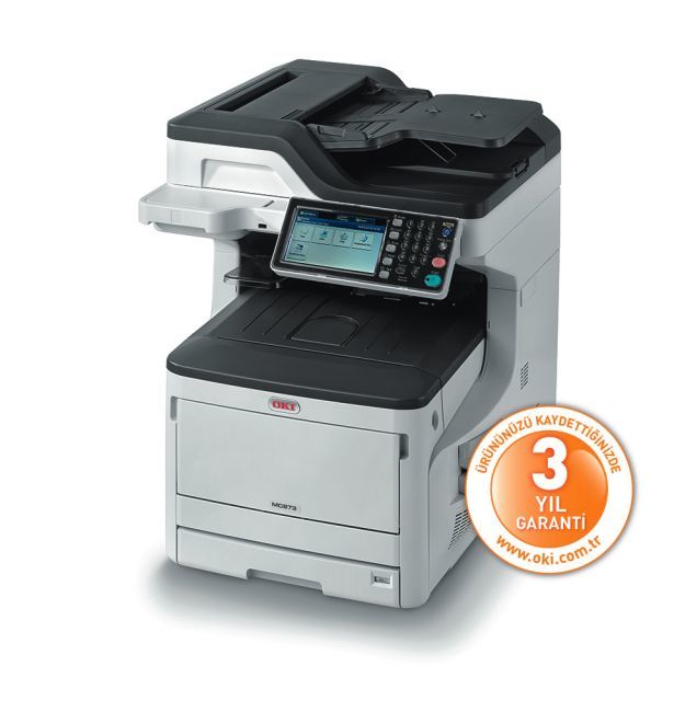OKI 45850204 MC873DN A3/A4 ÇOK FONKSİYONLU RENKLİ LAZER YAZICI/ TARAYICI/FOT./FAX 35ppm