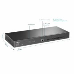 TP-LINK TL-SX3008F 8 PORT 10G MULTI GIGABIT SWITCH