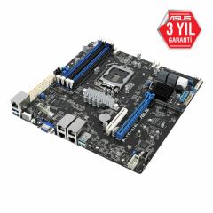 ASUS P11C-M/4L Intel C242 LGA1151 DDR4 2666 VGA Çift M2 + 6 SATA USB3.1 PCI 4 adet LAN mATX Sunucu Anakartı