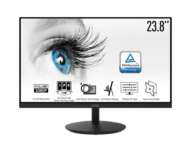 MSI 23.8 PRO MP242 1920X1080 (FHD) IPS 75HZ 16:9 ANTI-GLARE MONITOR