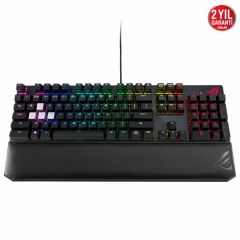 ASUS ROG STRIX SCOPE DELUXE KABLOLU MEKANİK RGB OYUNCU KLAVYESİ - NX MEKANİK ALÜMİNYUM KASA BİLEK DESTEĞİ AURA SYNC FPS OYUNLARI İÇİN GÜMÜŞ WASD TUŞLAR
