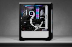 CORSAIR CC-9011191-WW ICUE 220T RGB CAM ON PANEL TEMPERLI CAM YAN PANEL MID TOWER OYUNCU BILGISAYAR KASASI BEYAZ