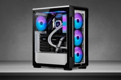 CORSAIR CC-9011191-WW ICUE 220T RGB CAM ON PANEL TEMPERLI CAM YAN PANEL MID TOWER OYUNCU BILGISAYAR KASASI BEYAZ