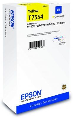 EPSON C13T755440 INK CARTRİDGE XL YELLOW 39 ML- WORKFORCE PRO WF 8010-8090-8510-8590