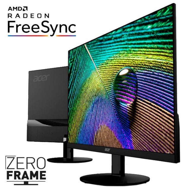 21.5 ACER SA220QAbi FHD IPS LED 4MS 75Hz 250 Nits FREESYNC (VGA, HDMI) ULTRA İNCE ÇERÇEVESİZ MONİTÖR