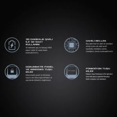 ASUS ROG FALCHION WIRELESS AURA SYNC OYUNCU KLAVYESİ TÜRKÇE TUŞ DİZİLİMİ CHERRY MX SWITCH 400 SAATE KADAR PİL ÖMRÜ