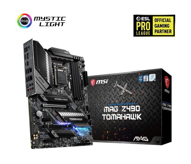 MSI MAG Z490 TOMAHAWK SOKET 1200 DDR4 4800 (OC) PCI-E Gen 4 ,M.2 USB3.2 RGB 1x 2.5G LAN + 1x 1G LAN ATX