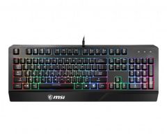 MSI GG VIGOR GK20 UK GAMING KEYBOARD RAINBOW ARKA AYDINLATMA ANTIGHOSTING MEMBRAN SIVI DOKULMESINE DAYANIKLI OYUNCU KLAVYESI TURKCE Q